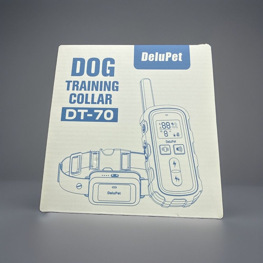 DeluPet DT-70 Dog Training Collar with Remote NEW Open Box never used